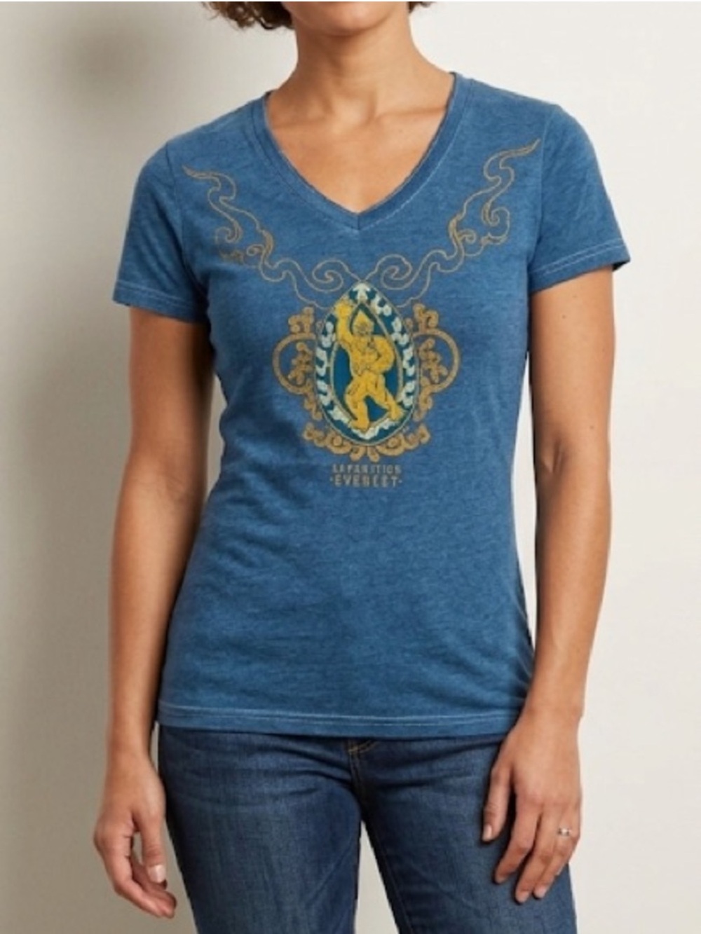 Disney Parks T-Shirt Expedition Everest Matterhorn Size Medium Mountain Blue